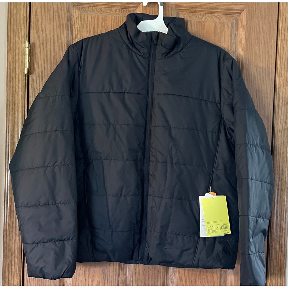 All in Motion Mid Weight Puffer Jacket Size Large PTP 24” Length 27”